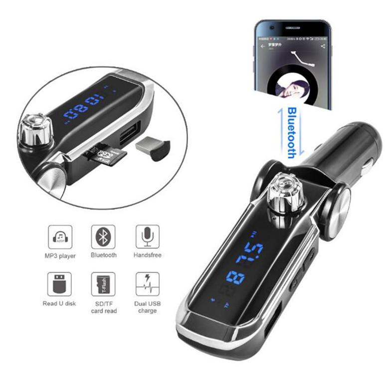 Πομπός - Αναμεταδότης Αυτοκινήτου Bluetooth USB, TF, MP3 Player & Ταχύ - Φορτιστής Handsfree - Car FM Transmitter